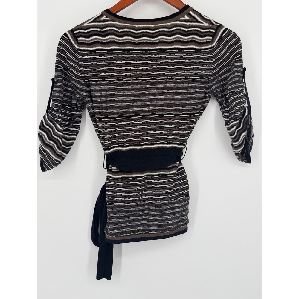 BCBGMaxAzria Womens Viven Wrap Small Cardigan Whimsigoth Boho Business Causal - Picture 11 of 11